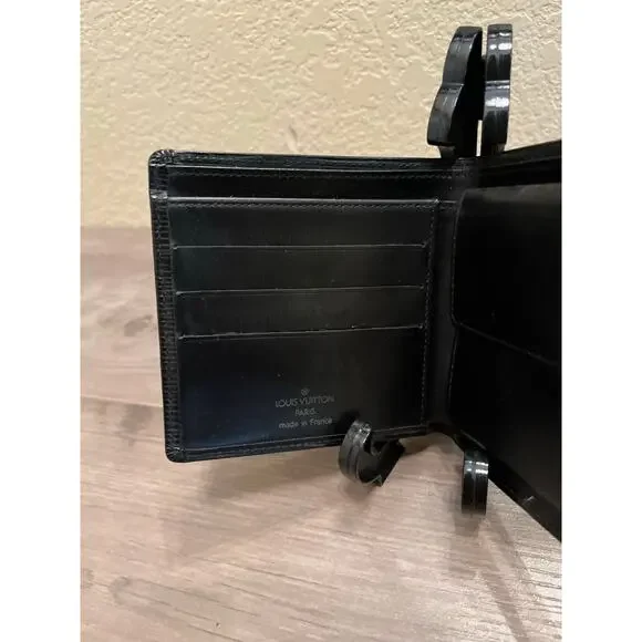 Louis Vuitton Black Epi Leather Bifold Wallet